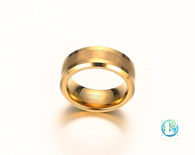 8MM Brushed Tungsten Steel Ring - Image 4